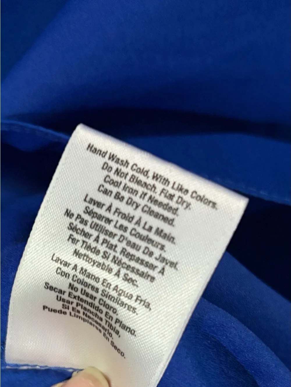 DKNYC V-Neck Sleeveless Camisole in Cobalt Blue
